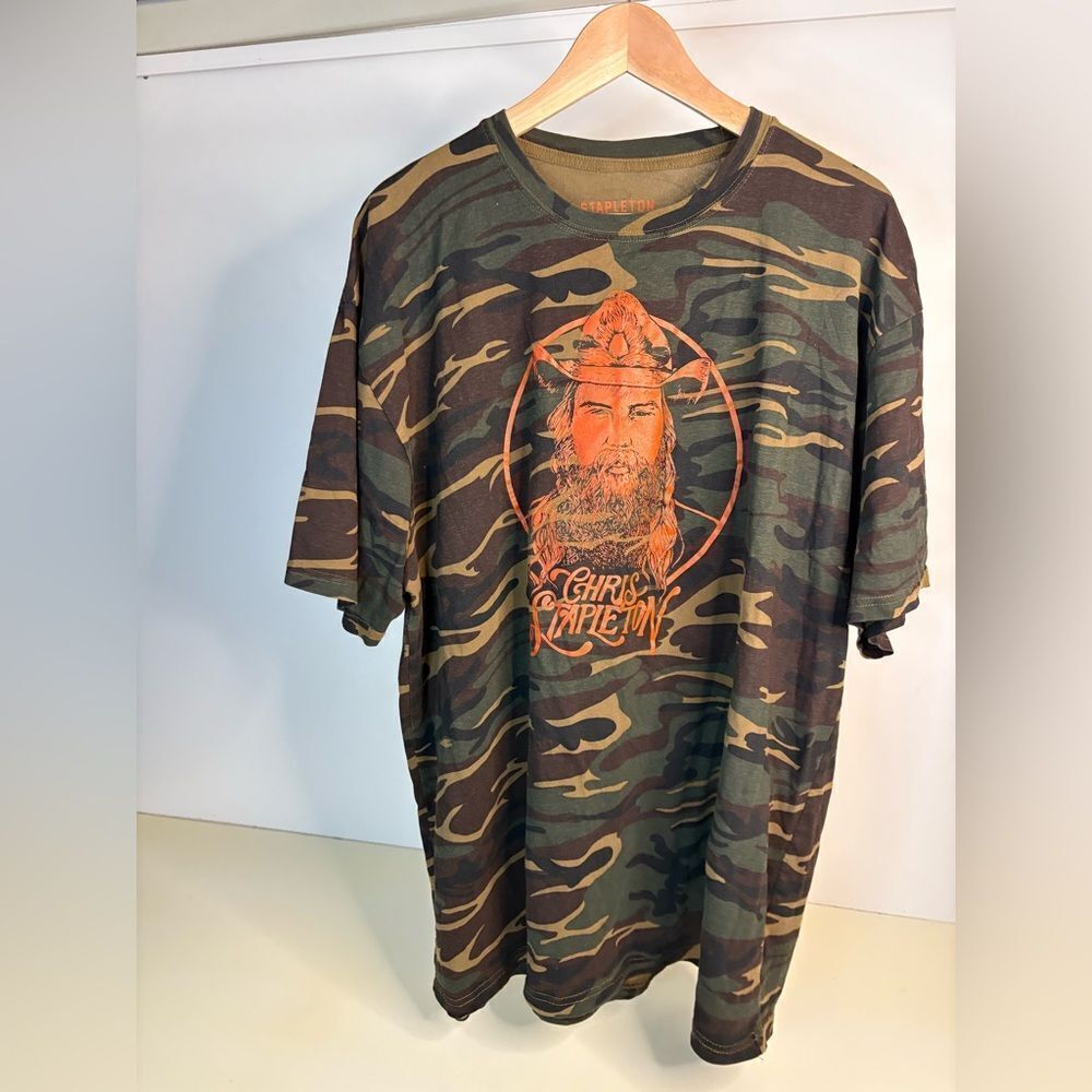 NWOT Chris Stapleton Camouflage Graphic T-Shirt XXL